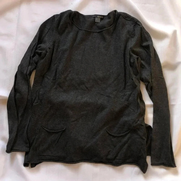 Loose Fitting Lightweight Knit Sweater - Picture 4 of 13